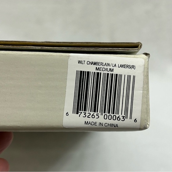 Vintage 90s Wilt Chamberlain Los Angeles Lakers NBA Locker Star Hangers Jersey - Picture 5 of 12